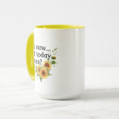 ひまわり:今日ではない。今は。いつ? マグカップ (正面左)