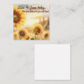 ひまわり、信仰 ノートカード (正面/裏面)