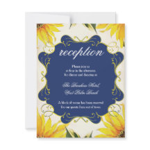 ひまわり 受付カード - 結婚式招待状セット