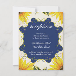 ひまわり 受付カード - 結婚式招待状セット 招待状