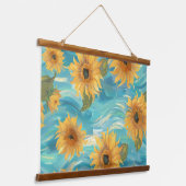 ひまわり 吊り下げ型タペストリー (傾斜あり)
