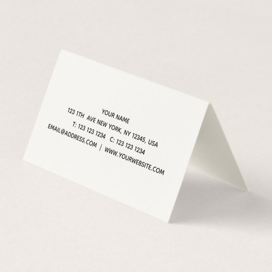 ひまわり 名刺 (裏面)