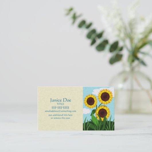 ひまわり 名刺 (スタンド正面)