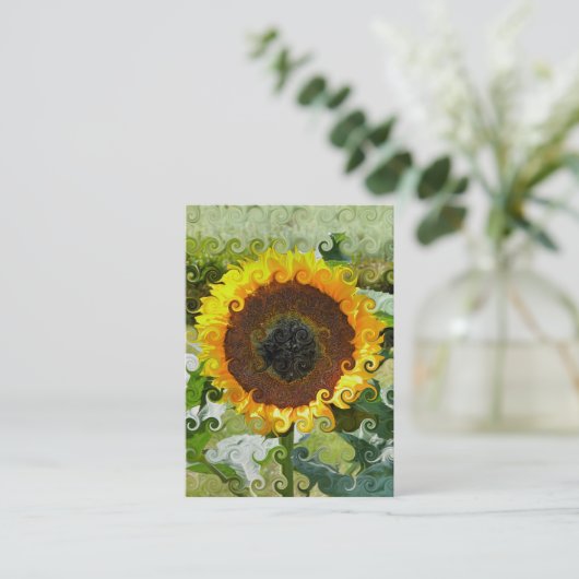 ひまわり 名刺 (スタンド正面)