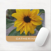 ひまわり、名前を追加 マウスパッド (マウス)