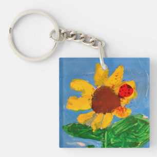 ひまわり「子どもの芸術」 キーホルダー