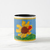 ひまわり「子どもの芸術」 マグカップ (中央)