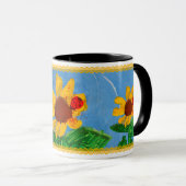 ひまわり「子どもの芸術」 マグカップ (正面右)