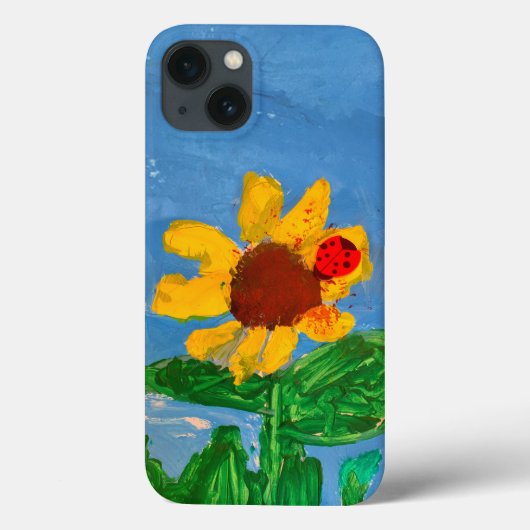 ひまわり「子どもの芸術」 Case-Mate iPhoneケース (裏面)