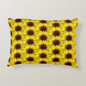 ひまわり – 屋内おもしろいアクセント枕 アクセントクッション (裏面)