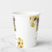 ひまわり 彼女は市場から消えた ブライダルシャワーのパーティーグッズ 紙コップ (右)