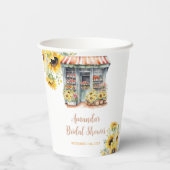 ひまわり 彼女は市場から消えた ブライダルシャワーパーティー 紙コップ (裏面)