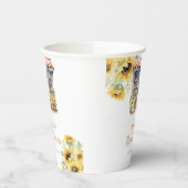 ひまわり 彼女は市場から消えた ブライダルシャワーパーティー 紙コップ (左)