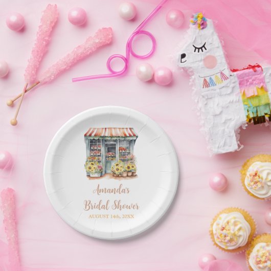 ひまわり 彼女は市場から消えた ブライダルシャワープレート ペーパープレート (パーティー)