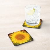「ひまわり」懸命プラスチックのコースター コースター (右側)