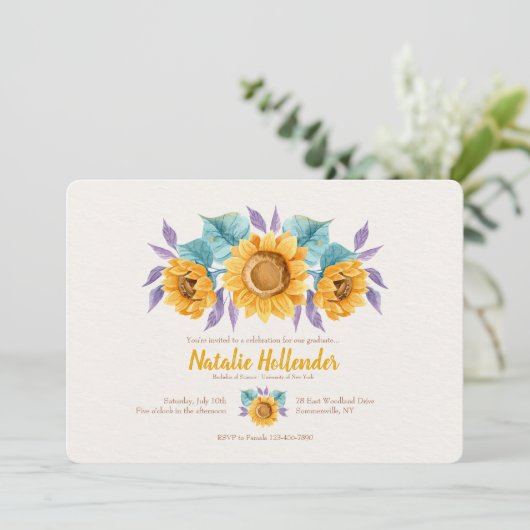 ひまわり 招待状 (スタンド正面)