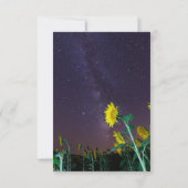 ひまわり 招待状 (裏面)