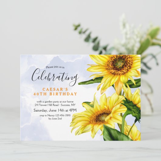 ひまわり 招待状 (スタンド正面)