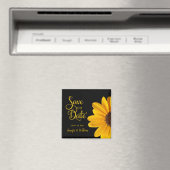 ひまわり – 日付の保存 マグネット (インサイチュ (食洗機))