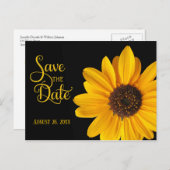 ひまわり、日付を保存 案内ポストカード (正面/裏面)