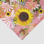ひまわり（昆虫）マルハナバチ蝶ティッシュペーパー 薄葉紙 (詳細)