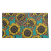 ひまわり 枕カバー (裏面-左)