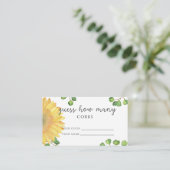 ひまわり　栓の数を当てて結婚式ゲーム エンクロージャーカード (スタンド正面)