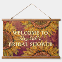 ひまわり 水彩アート ボヘミアンハウス ウェディングシャワー 吊り下げ型タペストリー