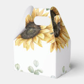 ひまわり 水彩 花 イラスト 結婚前お披露目パーティー フェイバーボックス (裏面サイド)