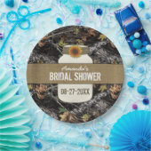 ひまわり+狩り迷彩柄パーティープレート（シャワー用） ペーパープレート (パーティー)