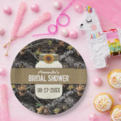 ひまわり+狩り迷彩柄パーティープレート（シャワー用） ペーパープレート (パーティー)