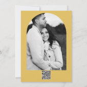 ひまわり 白 シンプル リストリック インビテーション (裏面)