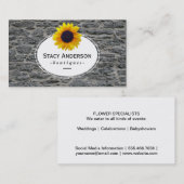 ひまわり |石 名刺 (正面/裏面)