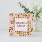 ひまわり 私のフラワーガールカードになりますか 招待状 (スタンド正面)