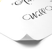 ひまわり 秋のブライダルシャワー アドバイスと願い ポスター (角)