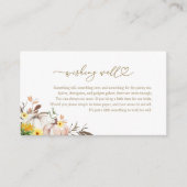 ひまわり 秋のブライダルシャワー ウィッシングウェル エンクロージャーカード (正面)