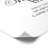 ひまわり 秋のブライダルシャワー ミモザ バー サイン (角)