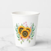 ひまわり 紙コップ (正面)
