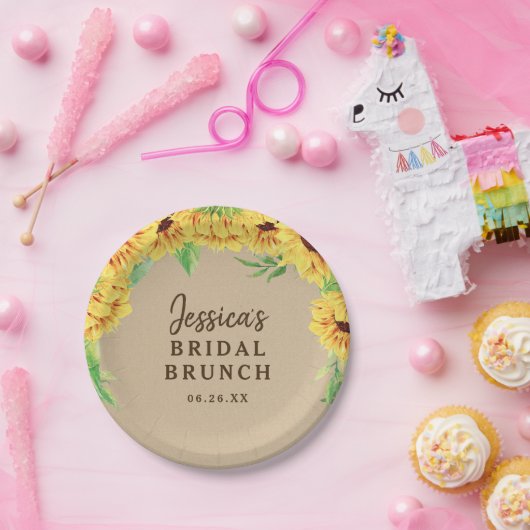 ひまわり 紙皿 (パーティー)