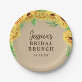 ひまわり 紙皿 (正面)