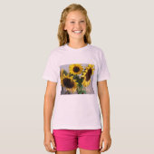 ひまわり、素晴らしい誕生日、Tシャツ Tシャツ (正面フル)