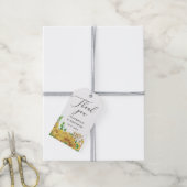 ひまわり。素朴黄結婚フローラ感謝してい君 ギフトタグ (より糸付き)