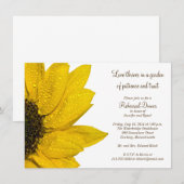 ひまわり 結婚式リハーサルディナー招待状 招待状 (正面/裏面)