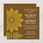 ひまわり 結婚式招待状 招待状 (正面/裏面)