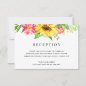 ひまわり 結婚式 披露宴 招待状カード 招待状 (正面)