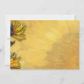 ひまわり 結婚記念日 招待状 (裏面)