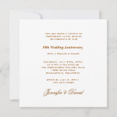 ひまわり 結婚50周年 招待状 (裏面)