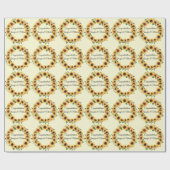 ひまわり 結婚 祝い 追加 名前 夏 ラッピングペーパー (フラット)