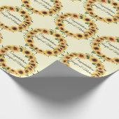 ひまわり 結婚 祝い 追加 名前 夏 ラッピングペーパー (角)