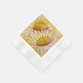 ひまわり 縁ありカクテルナプキン (角)